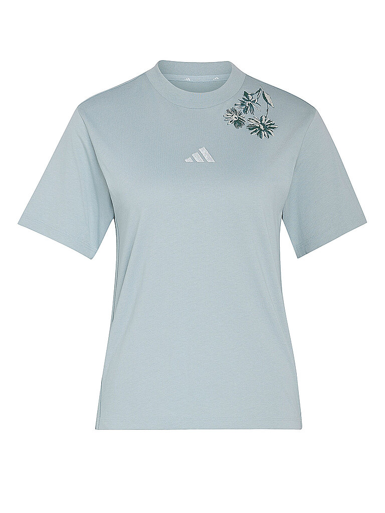 T-shirt da donna Essentials 3 strisce menta L