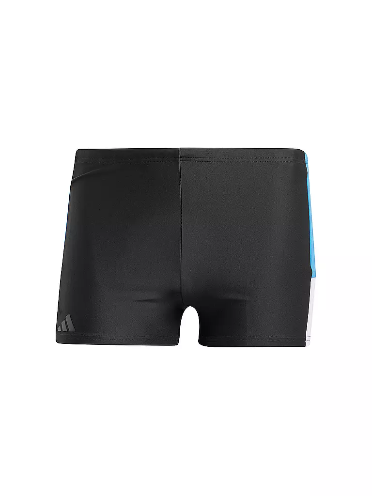 ADIDAS | Boxer da bagno da uomo con gamba e motivo colorblock | Nero