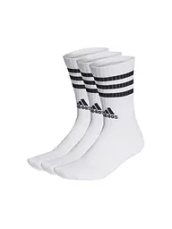 ADIDAS | Calzini casual imbottiti a 3 strisce, 3 paia | Bianco