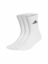 ADIDAS | Calzini casual imbottiti Crew, confezione da 3 | Bianco