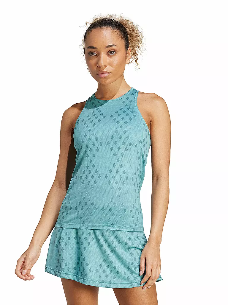 ADIDAS | Canotta da tennis da donna Club Climacool con grafica | Petrolio