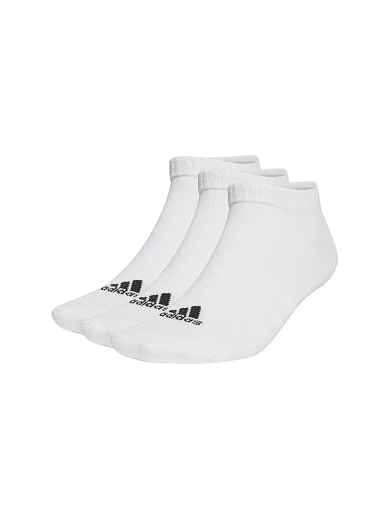 ADIDAS | Confezione da 3 paia di calzini sneaker Thin and Light Sportswear Low-Cut | Bianco