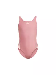 ADIDAS | Costume da bagno da ragazza a 3 strisce | Rosa