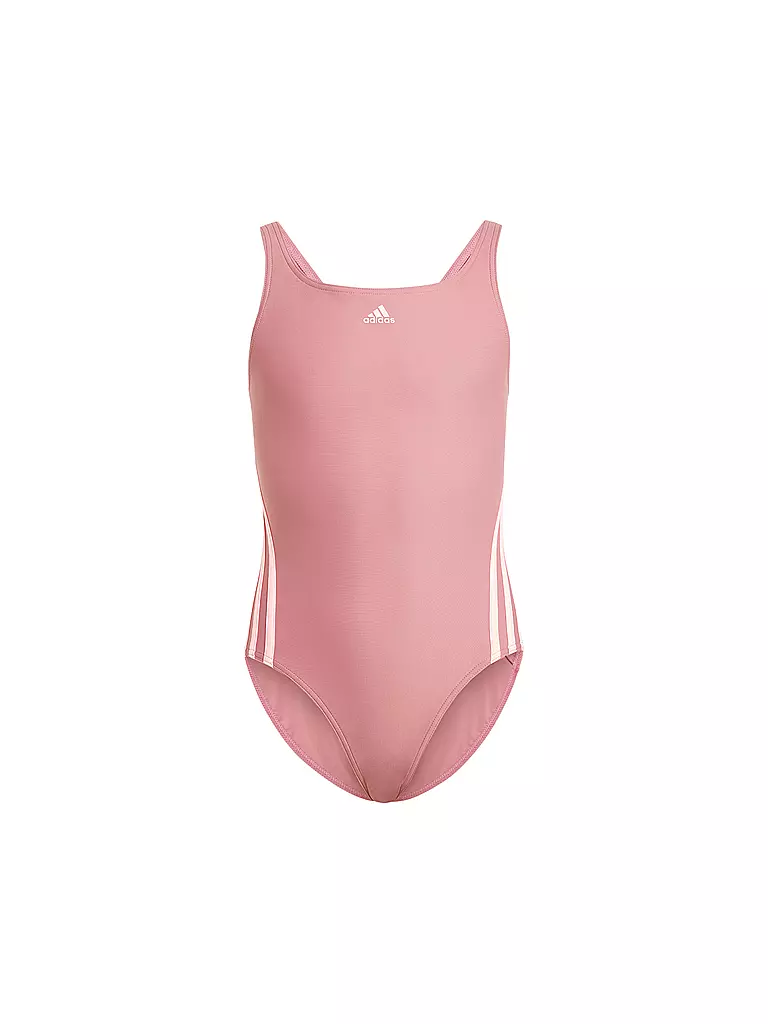 ADIDAS | Costume da bagno da ragazza a 3 strisce | Rosa