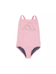 ADIDAS | Costume da bagno da ragazza Big Bars | Rosa