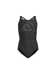 ADIDAS | Costume da bagno da ragazza Big Bars | Nero