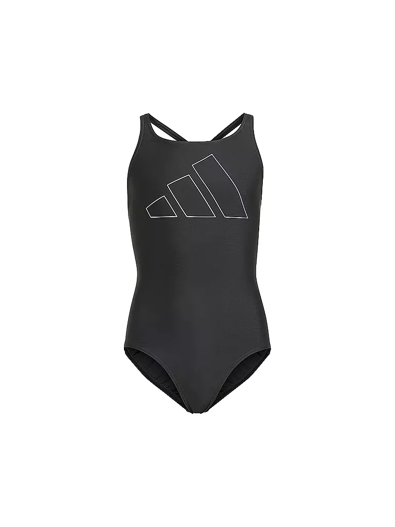 ADIDAS | Costume da bagno da ragazza Big Bars | Nero