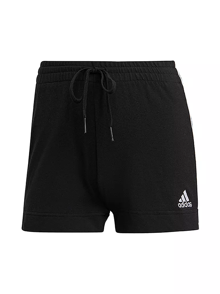 ADIDAS | Damen Fitnessshort Essentials Slim 3-Streifen | Nero