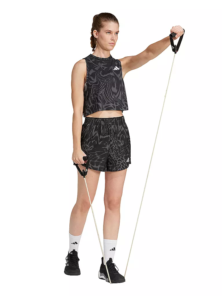 ADIDAS | Damen Fitnesstank Crop TE MIN | Nero