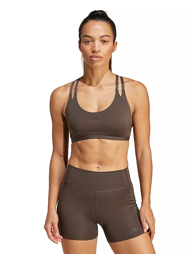 ADIDAS | Damen Sport-BH Aeroimpact Luxe  Low Support | Marrone