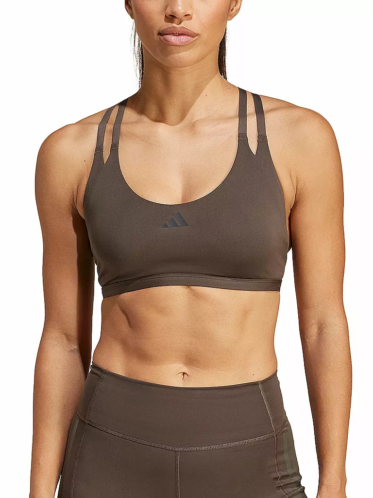 ADIDAS | Damen Sport-BH Aeroimpact Luxe  Low Support | Marrone