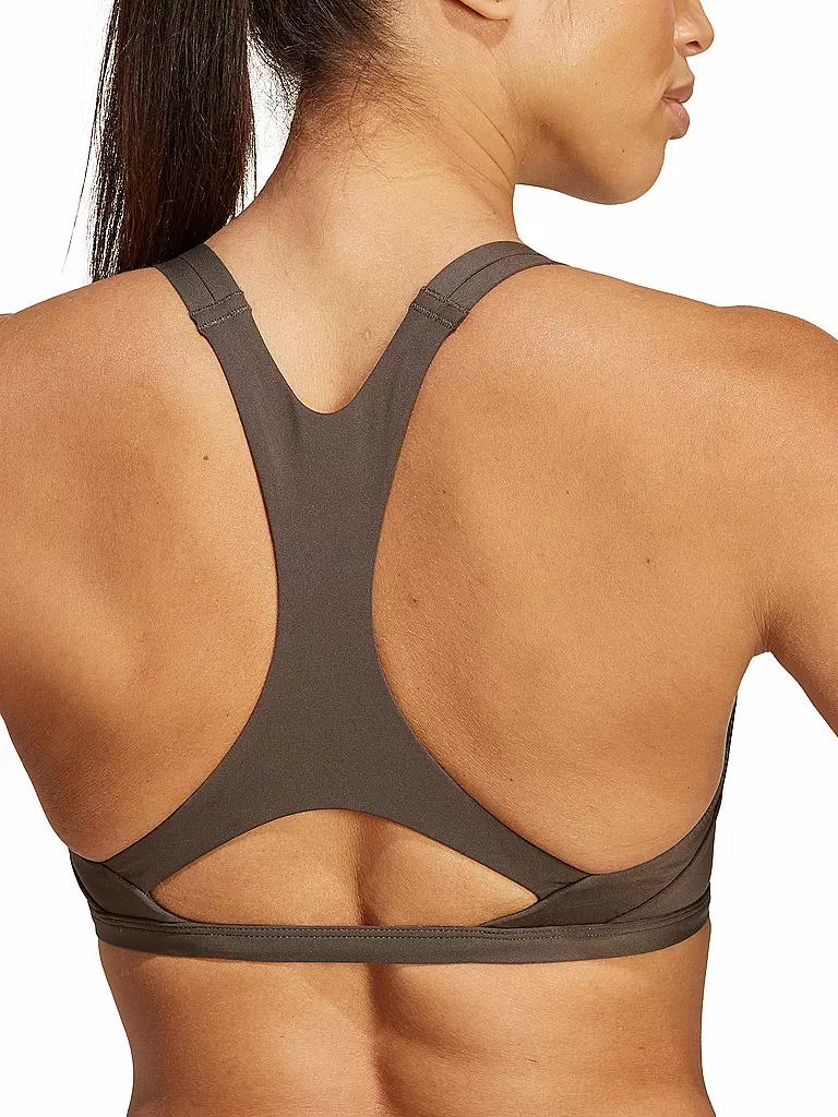 ADIDAS | Damen Sport-BH Aeroimpact Luxe  Low Support | Marrone