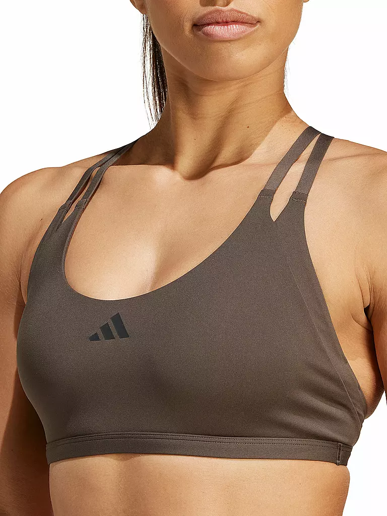 ADIDAS | Damen Sport-BH Aeroimpact Luxe  Low Support | Marrone