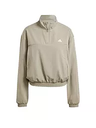 ADIDAS | Damen Sweater 1/4 Zip | Cammello