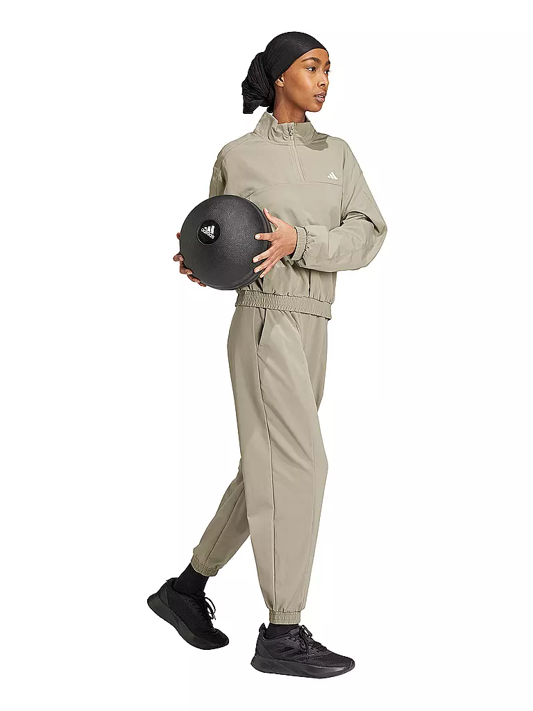 ADIDAS | Damen Sweater 1/4 Zip | Cammello