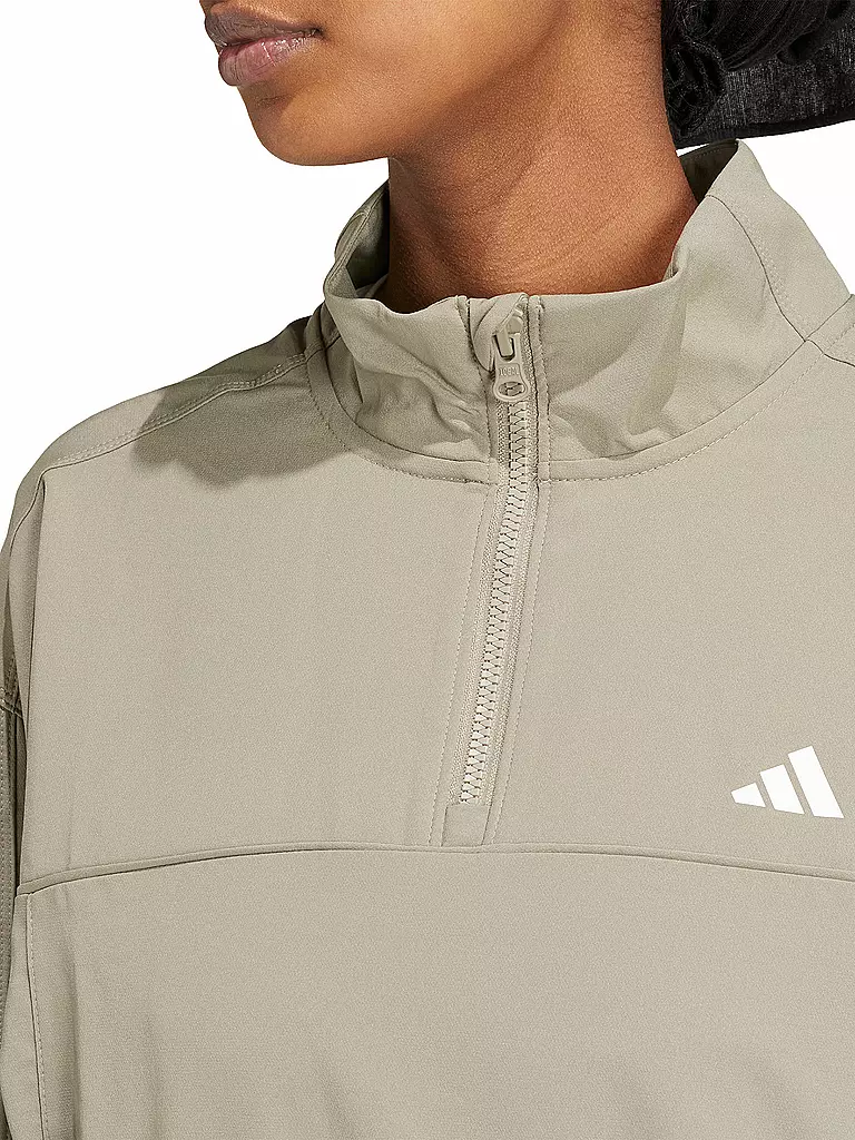ADIDAS | Damen Sweater 1/4 Zip | Cammello