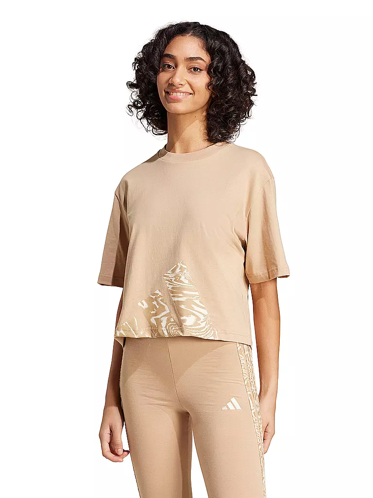 ADIDAS | Damen T-Shirt 3S Cropped | Corallo