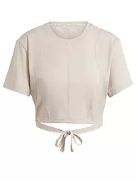 ADIDAS | Damen Yogashirt Cropped | Beige