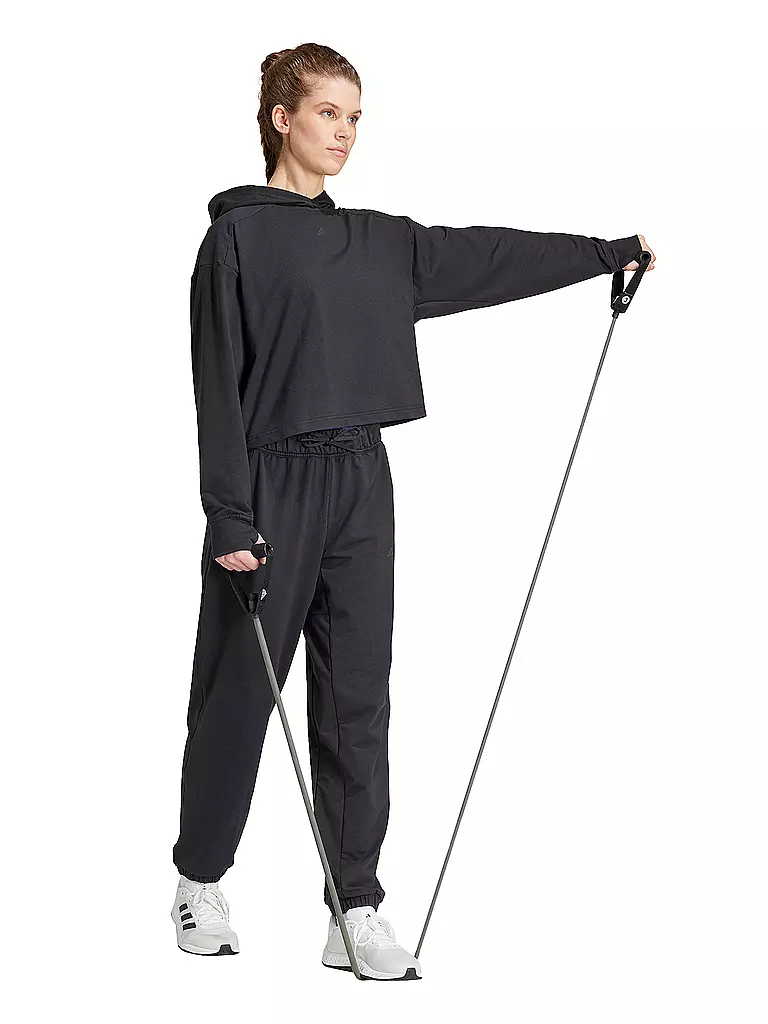 ADIDAS | Felpa con cappuccio da fitness Power da donna | Nero