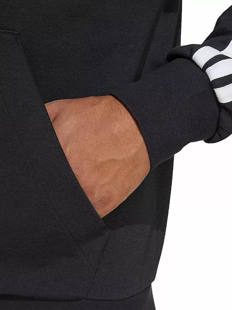 ADIDAS | Felpa con cappuccio da uomo 3S FT FZ | Nero