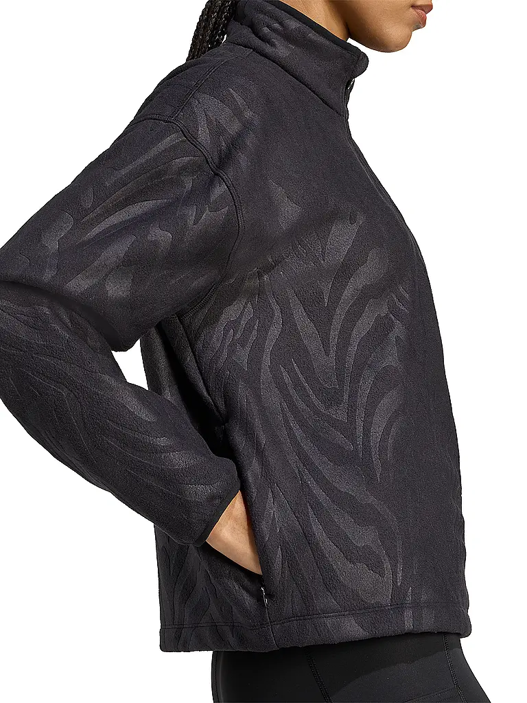 ADIDAS | Felpa da fitness in pile da donna | Nero