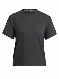 ADIDAS | Fitnessshirt da donna Power con apertura sulla schiena e 3 strisce | Nero