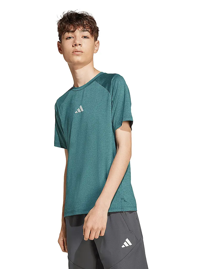 ADIDAS | Fitnessshirt per bambini | Verde scuro