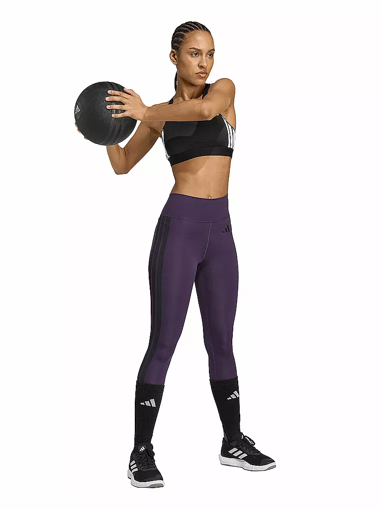 ADIDAS | Fitnesstight da donna Optime Essentials a 3 strisce 7/8 | Lilla