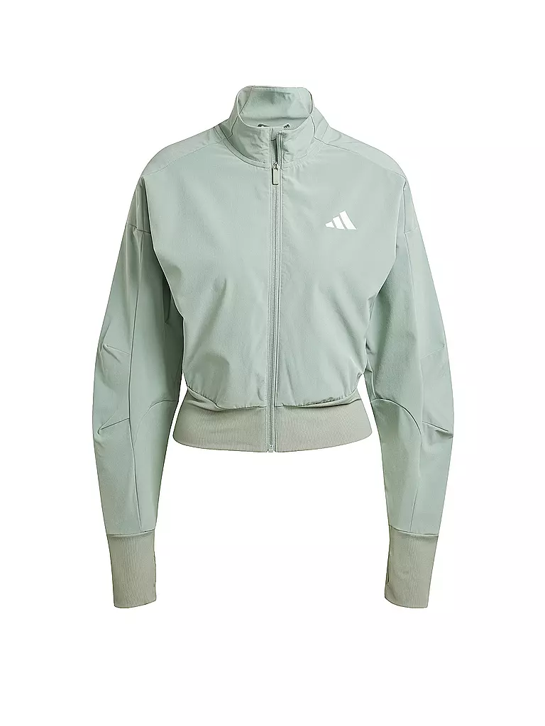 ADIDAS | Giacca da fitness da donna D4T WVN Cover | Verde chiaro