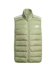 ADIDAS | Gilet imbottito da uomo Essentials 3-Stripes Light | Oliva