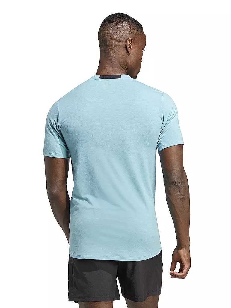 ADIDAS | Herren Fitnessshirt Designed for Training  | Blu chiaro