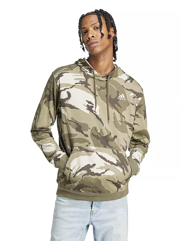 ADIDAS | Herren Hoodie Seasonal Essentials Camouflage | Oliva