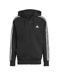 ADIDAS | Herren Kapuzenjacke Essentials French Terry 3-Streifen | Nero