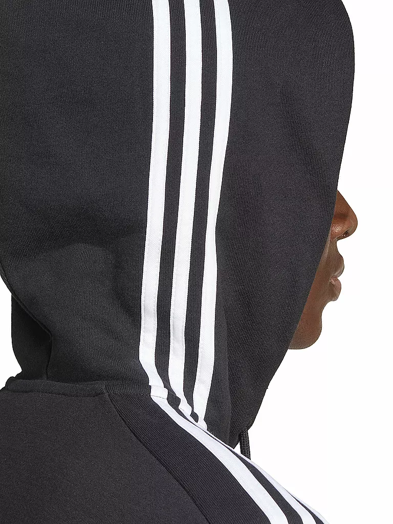 ADIDAS | Herren Kapuzenjacke Essentials French Terry 3-Streifen | Nero