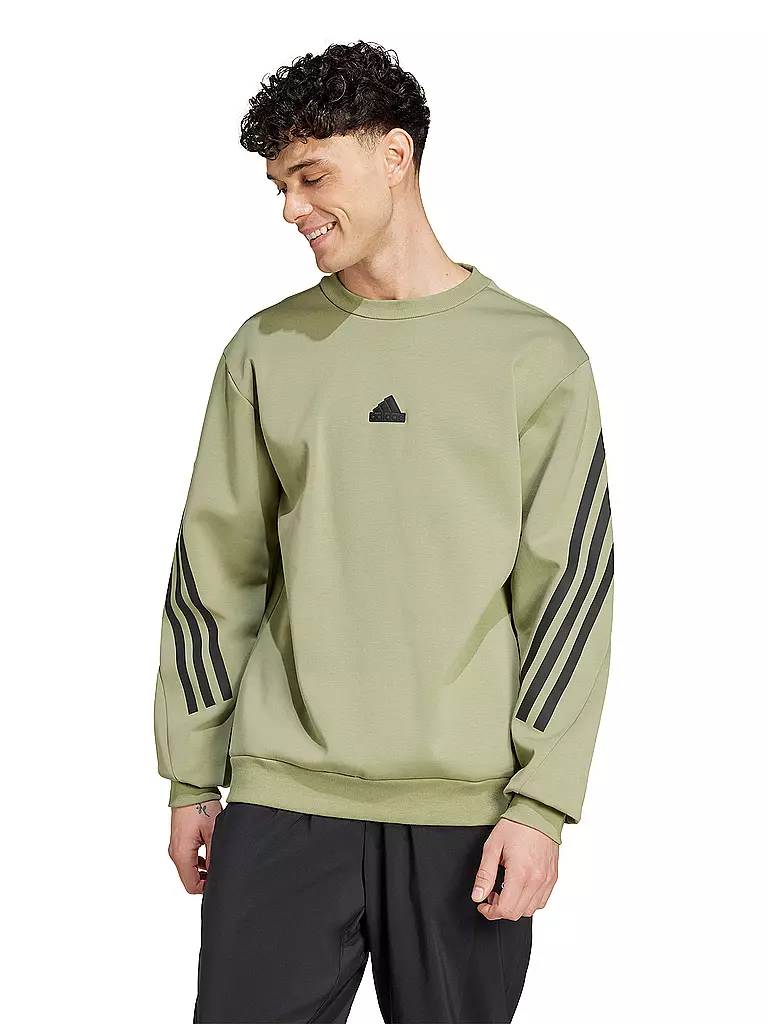 ADIDAS | Herren Sweater Future Icons 3-Streifen  | Oliva