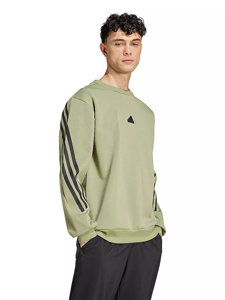 ADIDAS | Herren Sweater Future Icons 3-Streifen  | Oliva