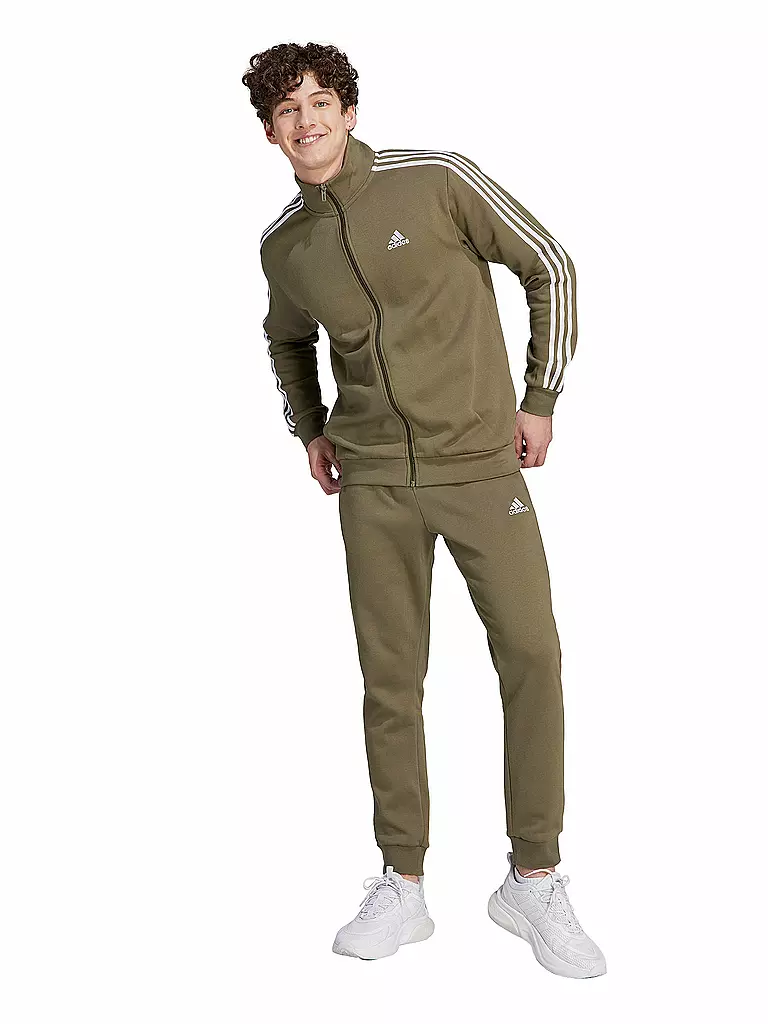 ADIDAS | Herren Trainingsanzug 3-Streifen | Oliva