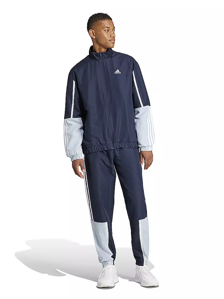 ADIDAS | Herren Trainingsanzug Colorblock 3S | Blu scuro