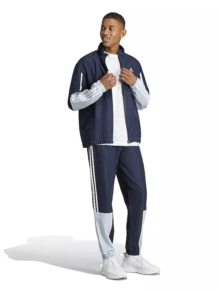 ADIDAS | Herren Trainingsanzug Colorblock 3S | Blu scuro