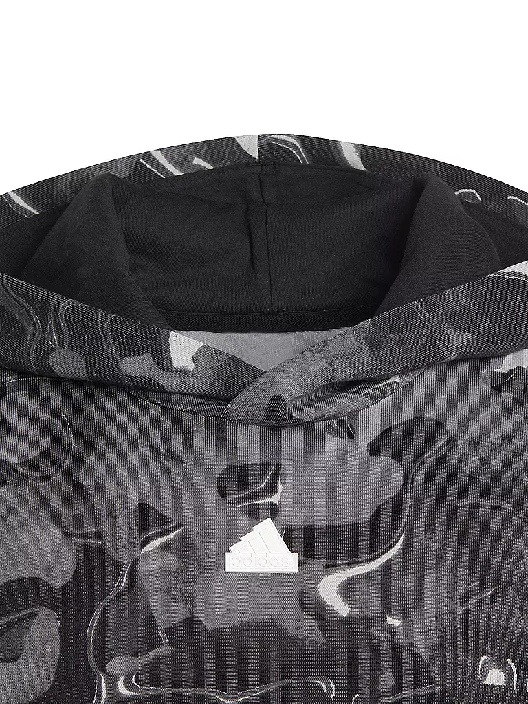 ADIDAS | Jungen Hoodie Future Icons Allover Print  | Nero