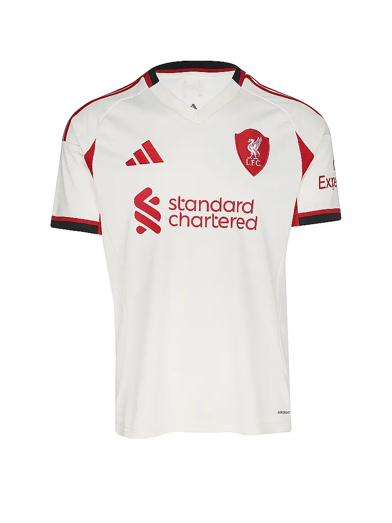 ADIDAS | Maglia da calcio da uomo FC Liverpool 25/26 da trasferta | Bianco