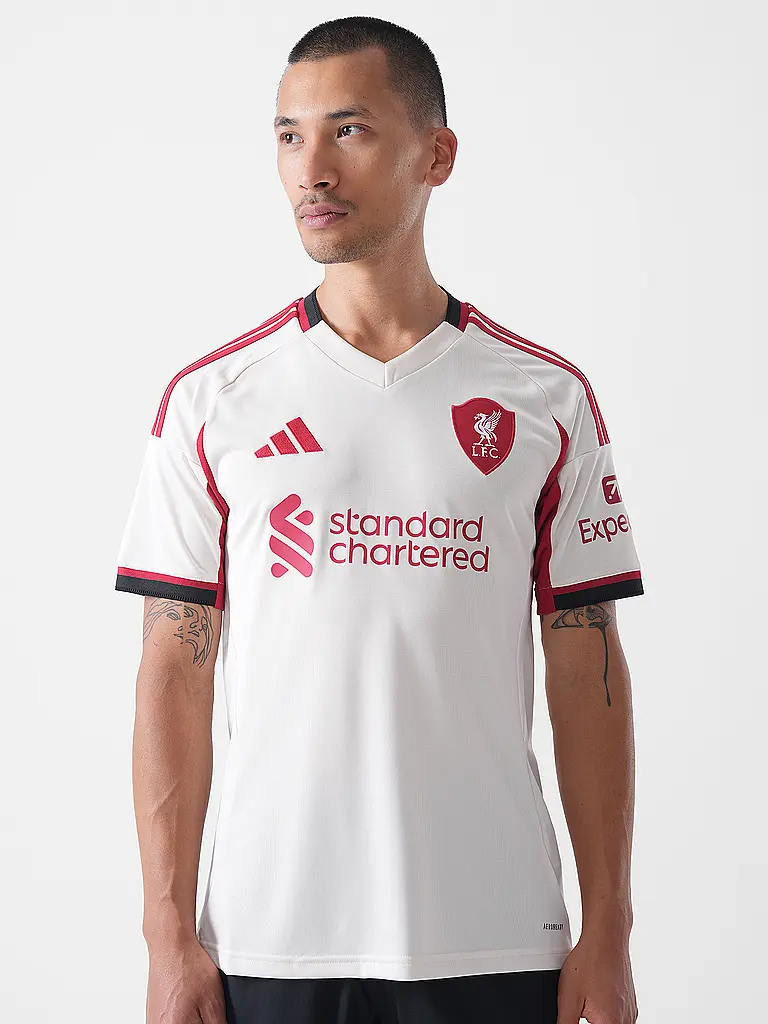 ADIDAS | Maglia da calcio da uomo FC Liverpool 25/26 da trasferta | Bianco