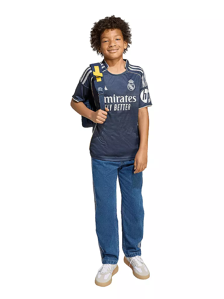 ADIDAS | Maglia da calcio per bambini Real Madrid 25/26 da trasferta | Blu scuro