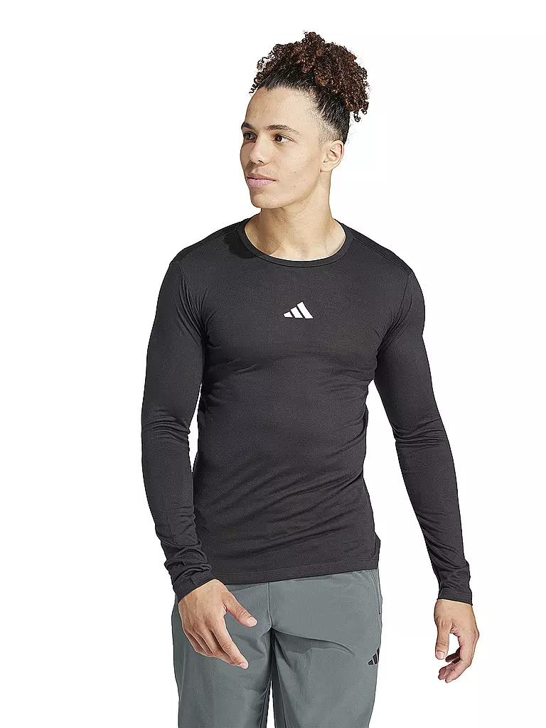 ADIDAS | Maglietta da allenamento fitness da uomo | Nero