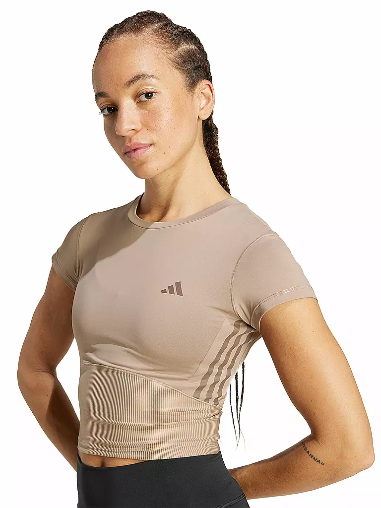 ADIDAS | Maglietta da fitness da donna Hyperglam a coste baby | 