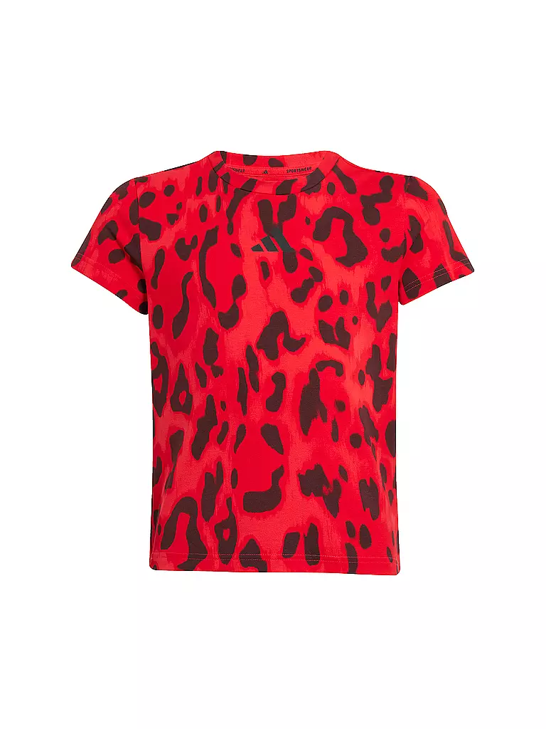 ADIDAS | Maglietta da fitness da ragazza JG FI | Rosso scuro