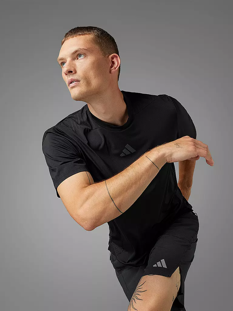 ADIDAS | Maglietta da fitness da uomo D4T Intense | Nero