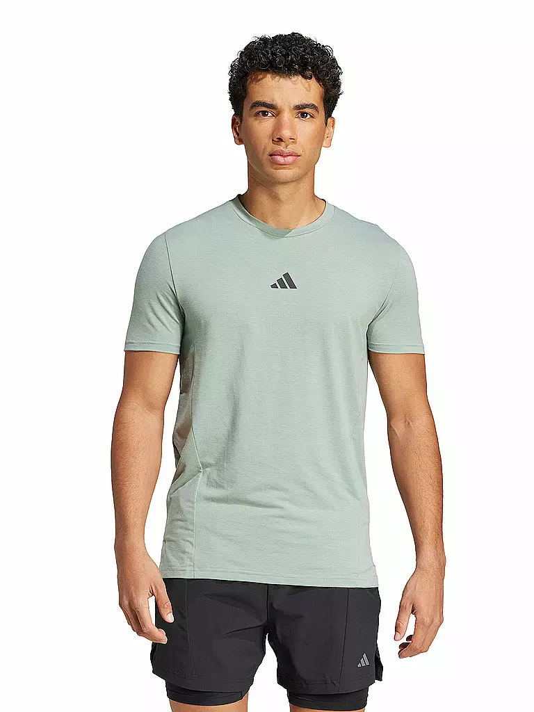 ADIDAS | Maglietta da fitness da uomo D4T | Verde chiaro