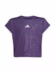 ADIDAS | Maglietta fitness crop da ragazza All Sports con stampa animalier | Lilla