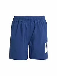 ADIDAS | Pantaloncini da bagno da ragazzo Sportswear Essentials Logo CLX | Blu scuro